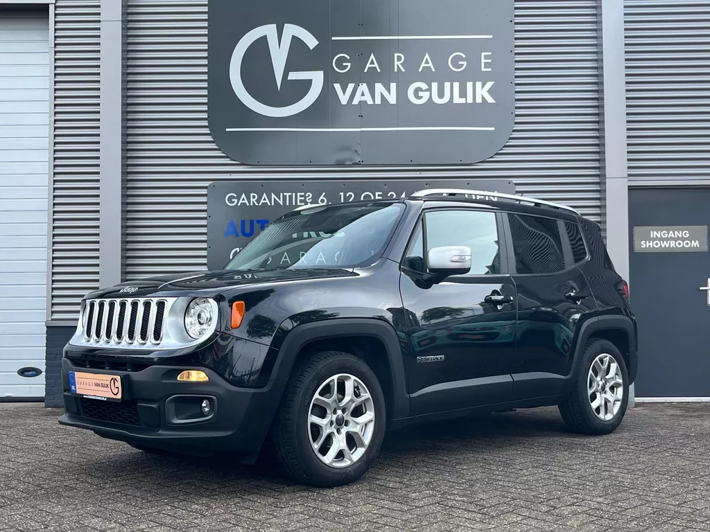 Jeep Renegade 1.4 MultiAir 140PK Trekhaak,Navi,Clima,Cruise,Isofix,Bluetooth,Stoel+StuurVerwarming,KeylessEntry+Start,Lmv,Usb,Aux