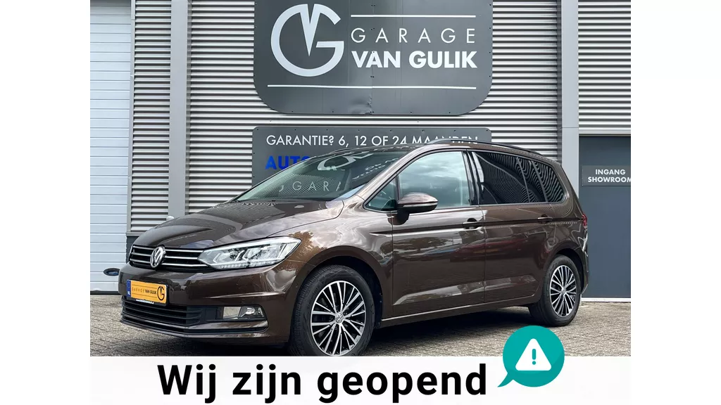 Volkswagen Touran 1.4 TSI 150PK 7Persoons,Automaat,Trekhaak,Navi,Clima,AdaptiveCruise,Carplay,Pdc,ElektrRamenV+A,Isofix,Lmv,Usb