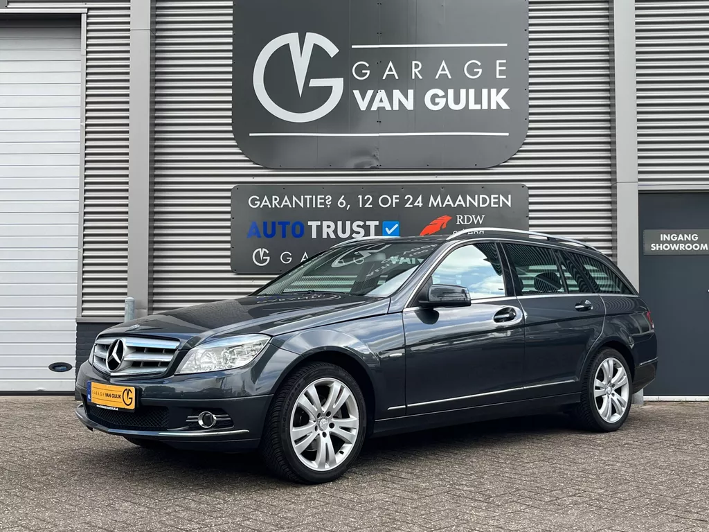 Mercedes-Benz C-klasse Estate 200 K 184PK Avantgarde Estate Automaat Clima,Cruise,Navi,PdcV+A,Stoelverw.,Isofix,LichtSensor,Leder/