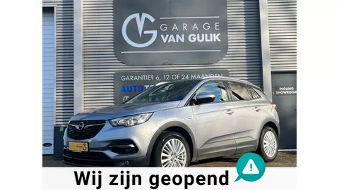 Opel Grandland X 1.2 Turbo 131PK Clima,Cruise,AppleCarPlay,Stoel+Stuurverwarming,PdcV+A,Isofix,Dakrail,18"LMV,Stuurbed.,GetintGlas