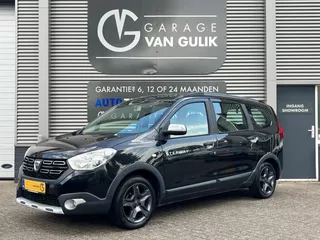 Dacia Lodgy 1.6 SCe 102PK Stepway 7pers. Airco,CruiseControl,Navi,Isofix,Bluetooth,Trekhaak,Parkeersensoren,Start/Stop,Leder,Usb,