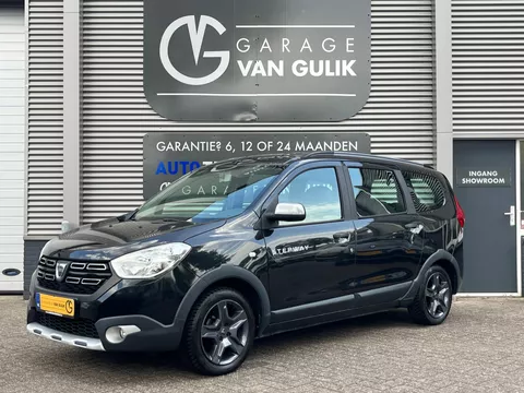Dacia Lodgy 1.6 SCe 102PK Stepway 7pers. Airco,CruiseControl,Navi,Isofix,Bluetooth,Trekhaak,Parkeersensoren,Start/Stop,Leder,Usb,