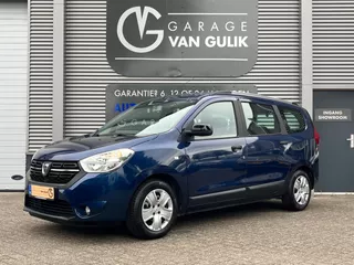 Dacia Lodgy 1.6 SCe 102PK 7personen Airco,CruiseControl,Navi,Isofix,Parkeersensoren,Bluetooth,Usb,ElektrischeRuiten,Dakrail,Stuurb